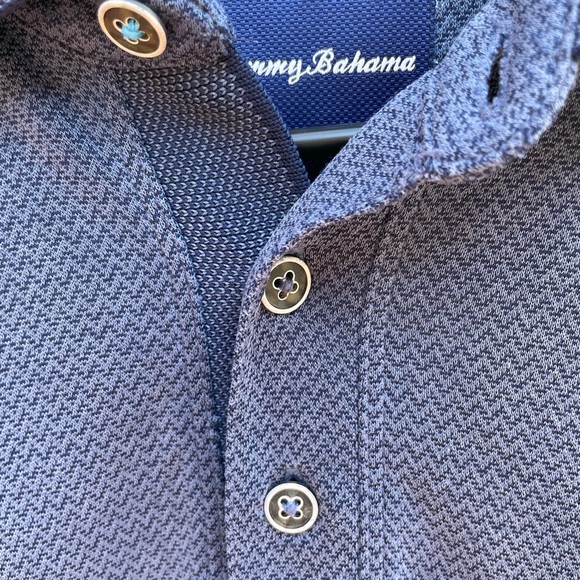 Tommy Bahama Other - Tommy Bahama Men’s Blue Collared Short Sleeve Button Polo Size‎ Medium.